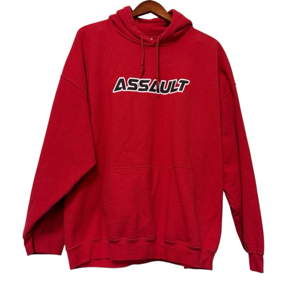 Gildan Heavy Blend Red Hoodie Women’s 2XL Cotton Blend Assault Hooded Sweatshirt
